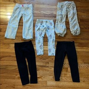 Cat & Jack Black and Beige Kids Leggings Set